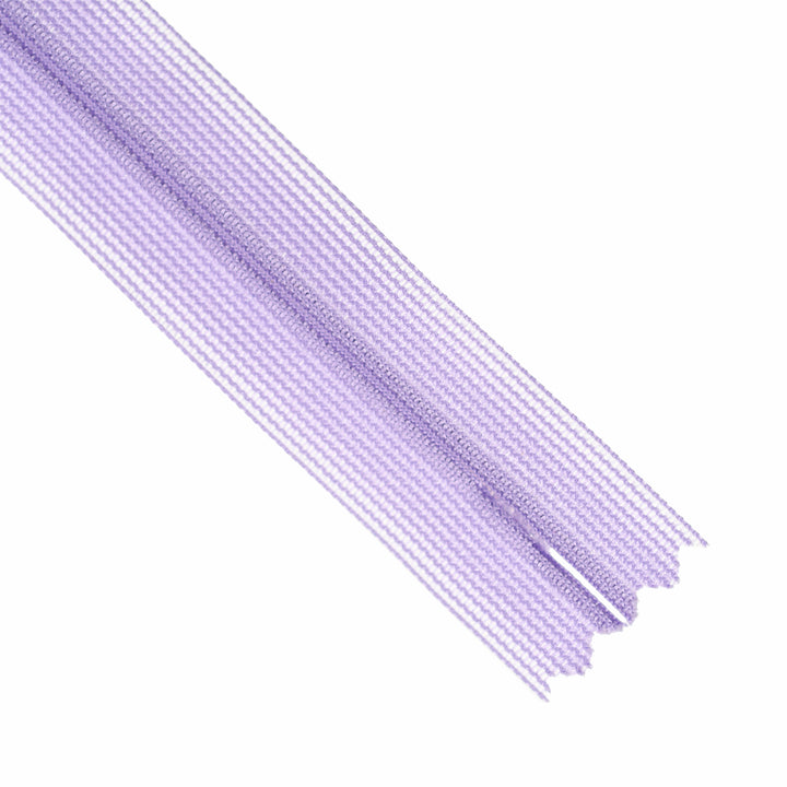 YKK INVISIBLE MESH ZIP COL 553 LAVENDER