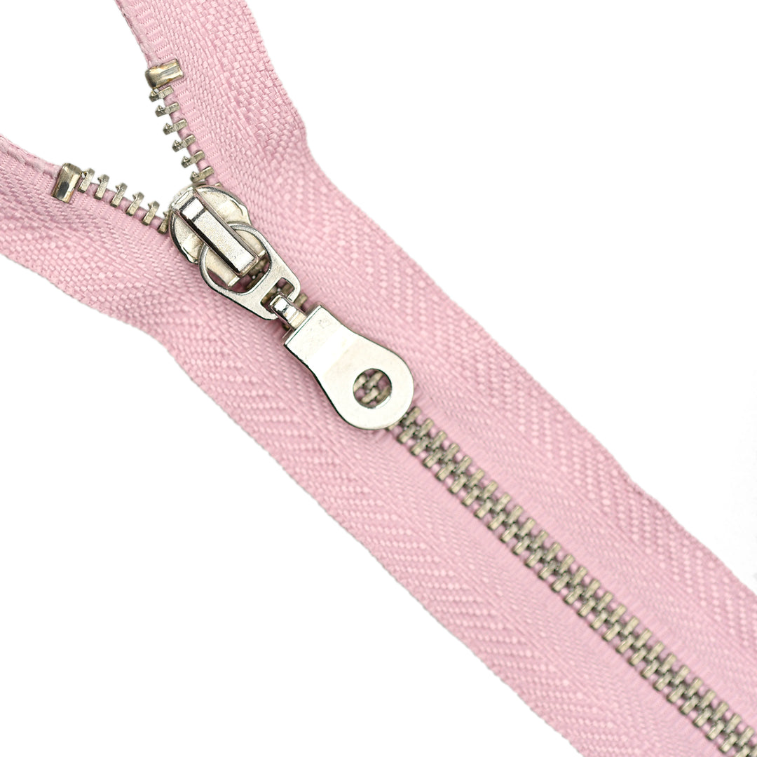 30CM METAL OPEN-END ZIP NO.3 NICKEL COL LILAC