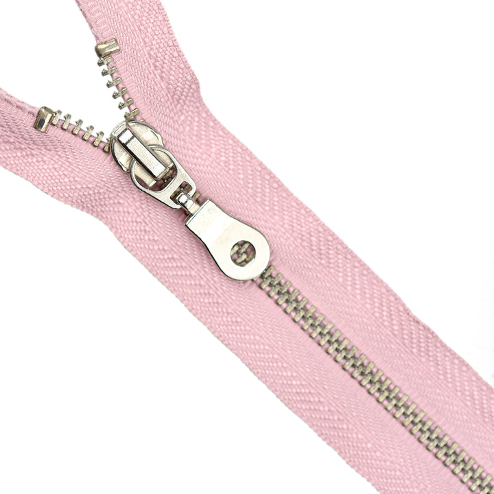 30CM METAL OPEN-END ZIP NO.3 NICKEL COL LILAC