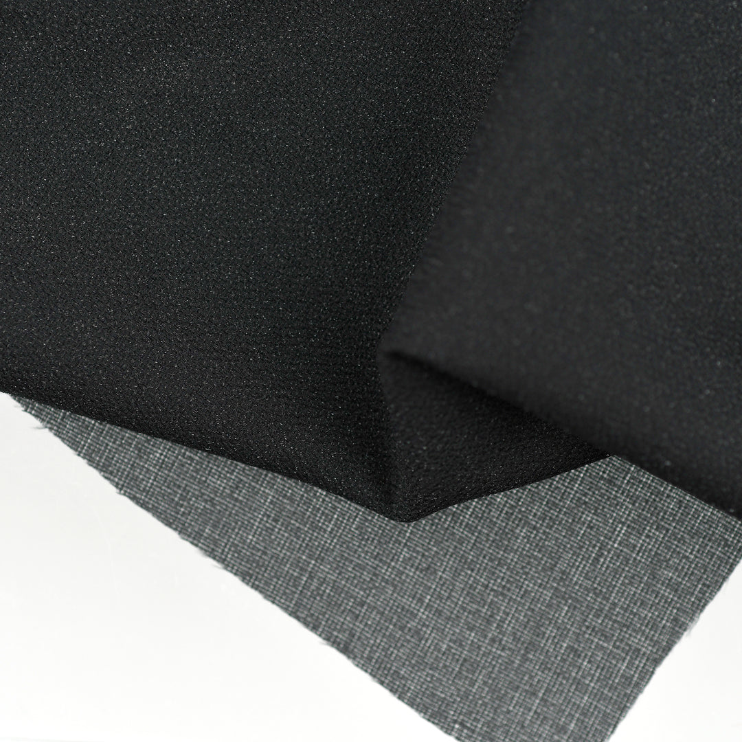 122CM EXTRA-LIGHTWEIGHT MV9111 SHEER WOVEN FUSING 30GSM BLACK