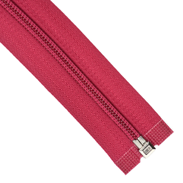 NYLON OPEN-END ZIP NO.5 COL SCARLET