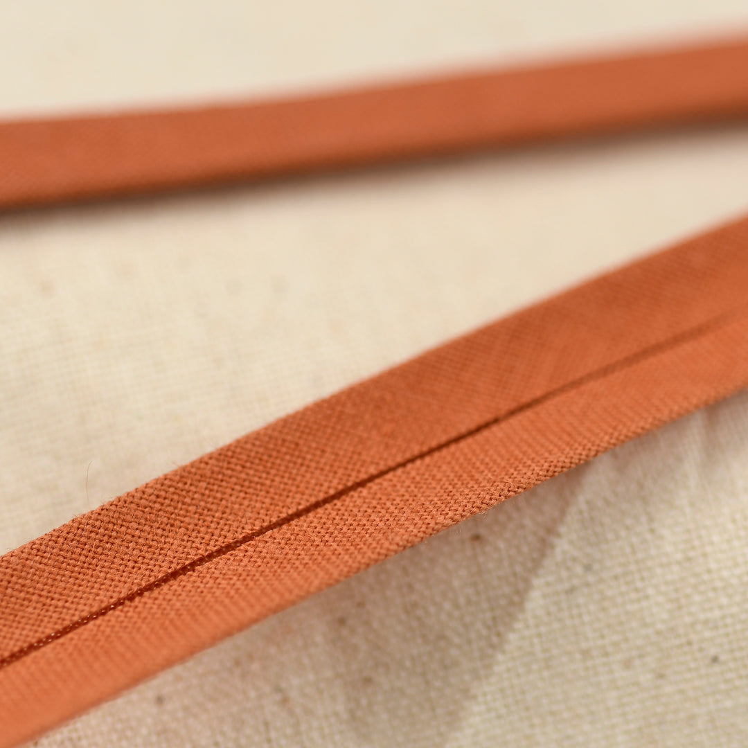 POLY-COTTON BIAS BINDING RUST