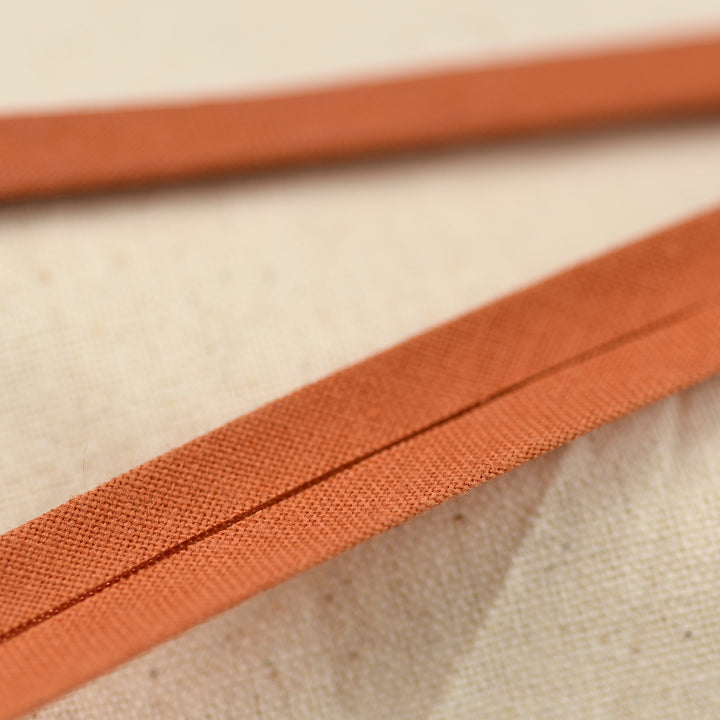 POLY-COTTON BIAS BINDING RUST