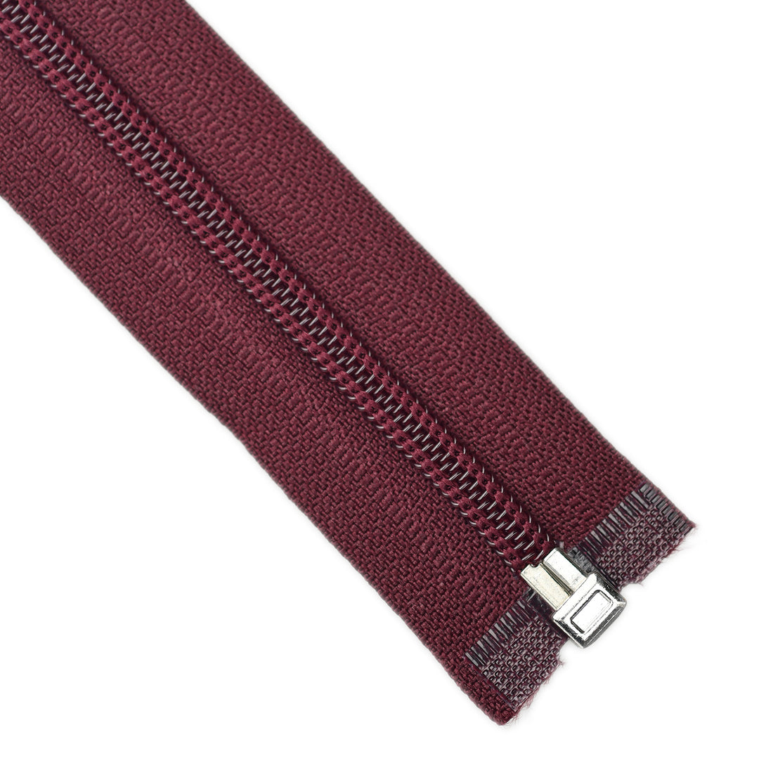 NYLON OPEN-END ZIP NO.5 COL BURGUNDY