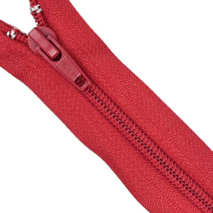 NYLON NO.5 OPEN-END TWO-WAY ZIP COL RUBY