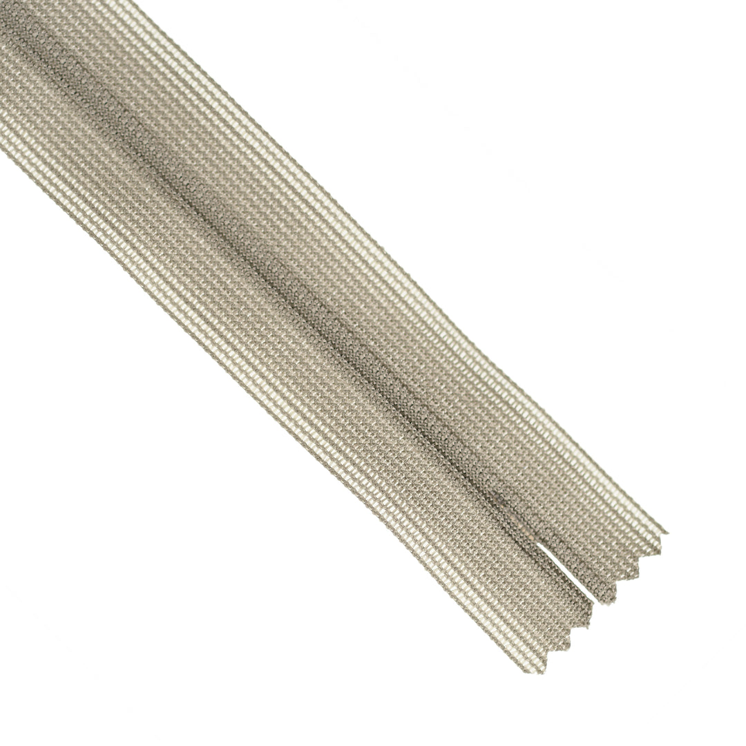 YKK INVISIBLE MESH ZIP COL 323 WARM GREIGE