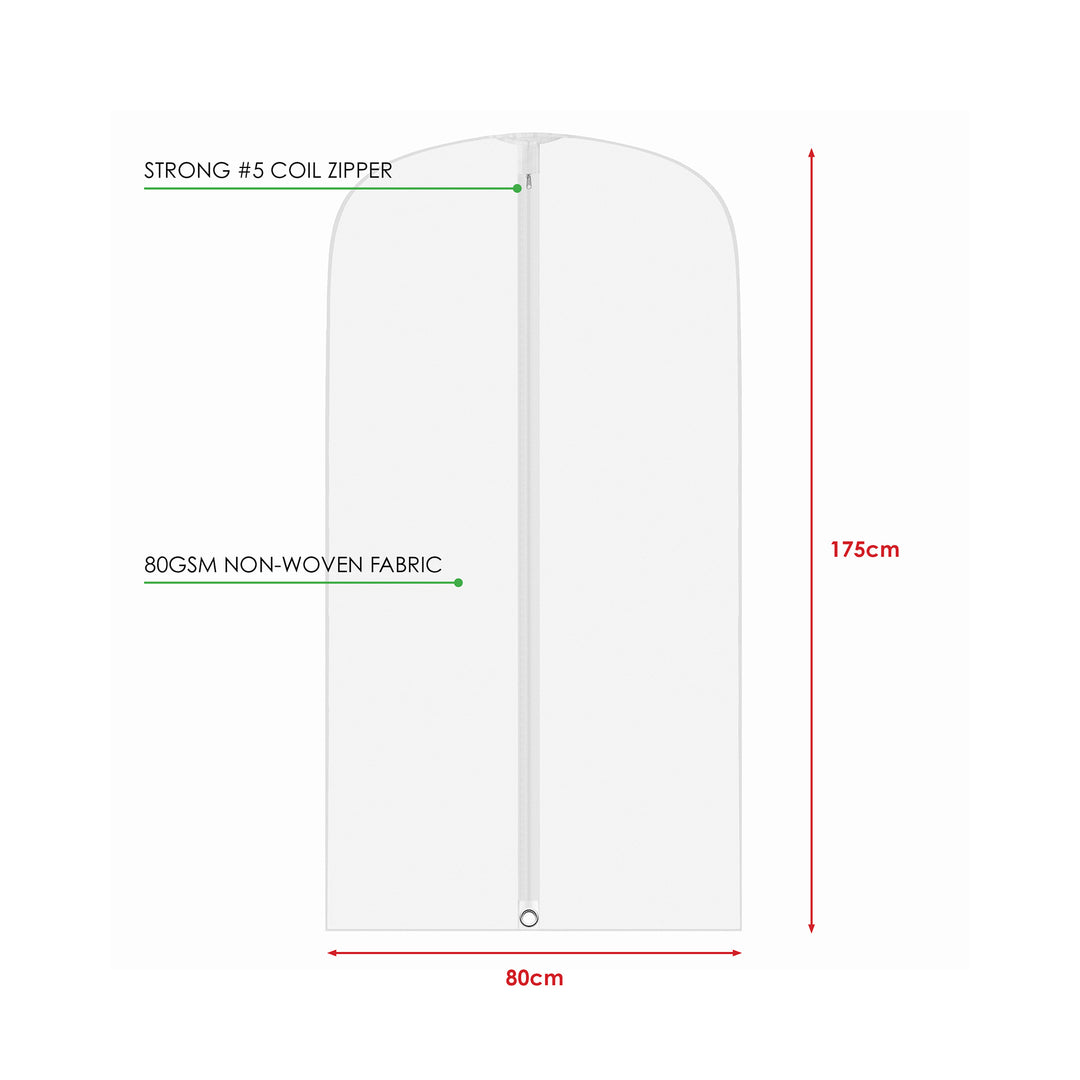 175CM FABRIC ZIPPED GARMENT BAG