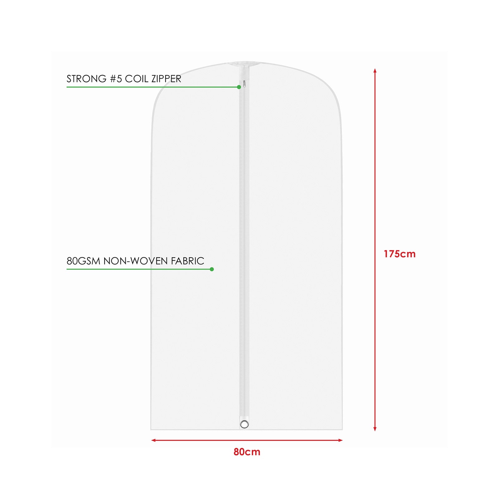 dimensions of a garment bag for carrying dress or suit