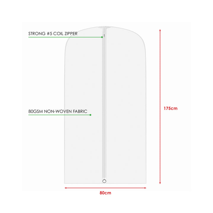 175CM FABRIC ZIPPED GARMENT BAG
