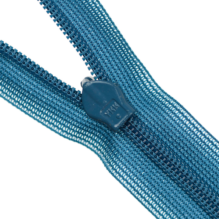 YKK INVISIBLE MESH ZIP COL 838 PEACOCK BLUE