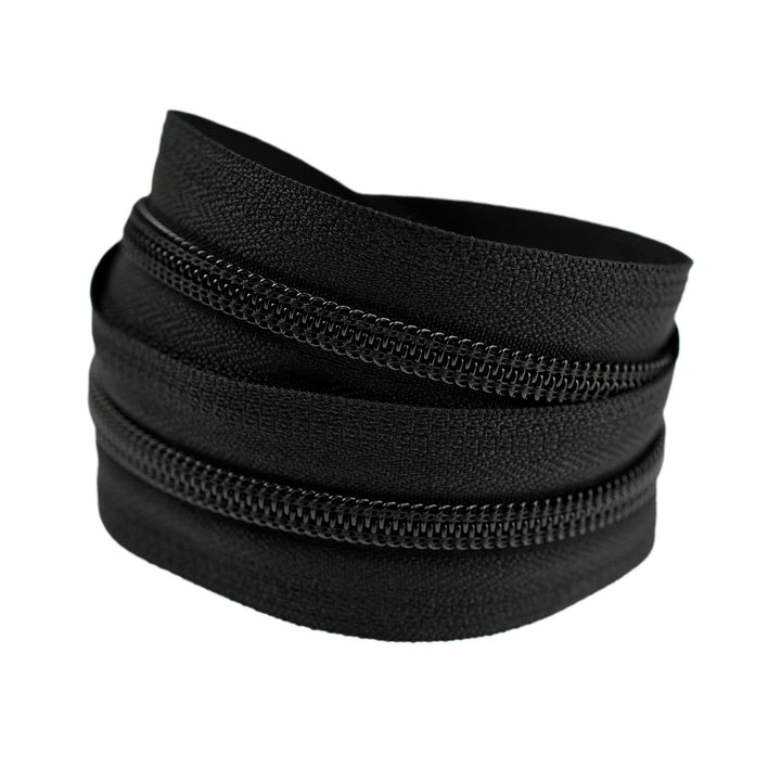 YKK NYLON COIL NO.5 BY METRE  COL 580 BLACK