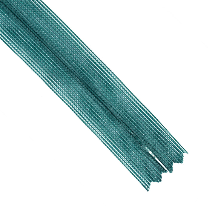 YKK INVISIBLE MESH ZIP COL 390 DEEP TEAL