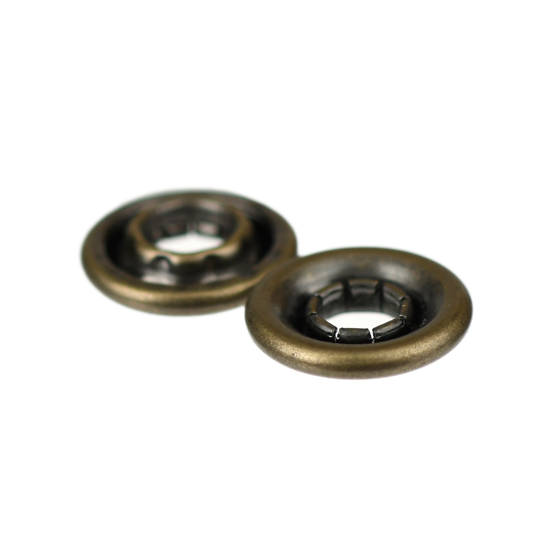 METAL SNAP SOCKET ANTIQUE BRASS