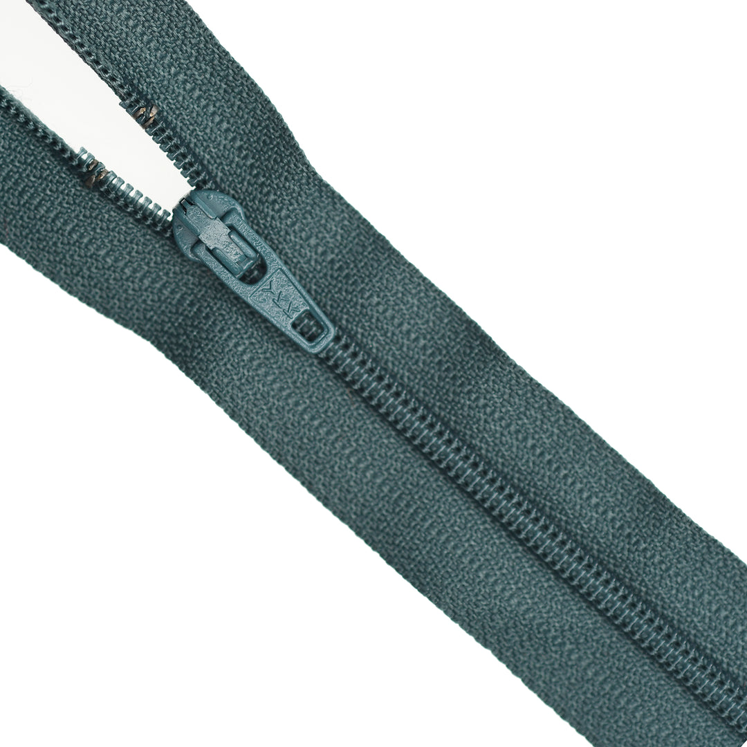 YKK NYLON CLOSED-END ZIP NO.3 COL 889 SMOKY TEAL