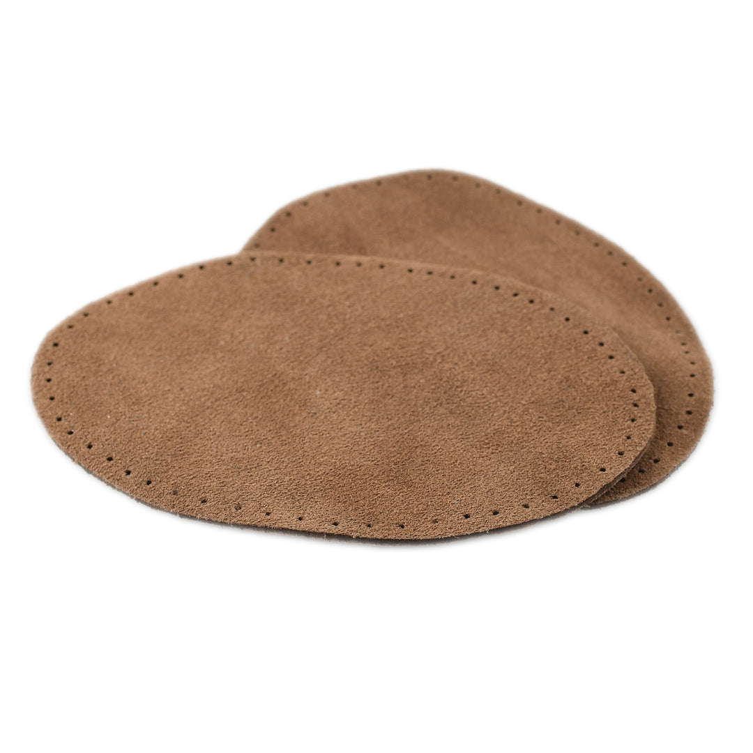 AUSTRALIAN-MADE SUEDE ELBOW PATCHES COL MID-BROWN
