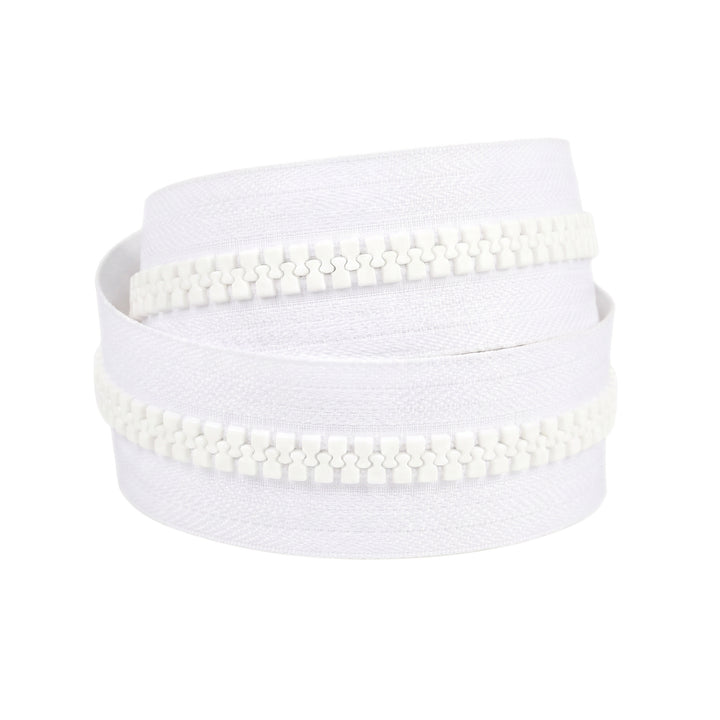 YKK VISLON NO.10 ZIPPER BY METRE COL 501 WHITE