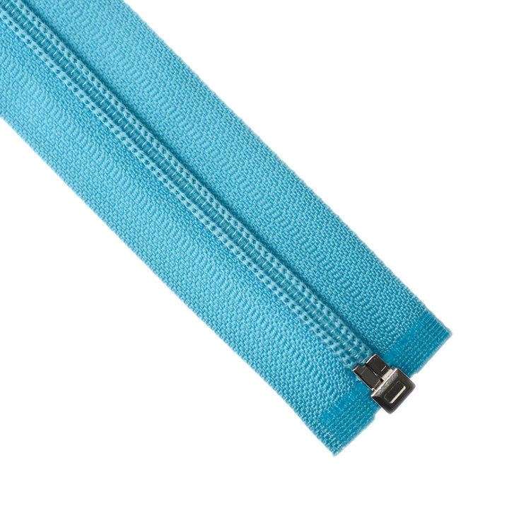 NYLON OPEN-END ZIP NO.5 COL FIJI BLUE
