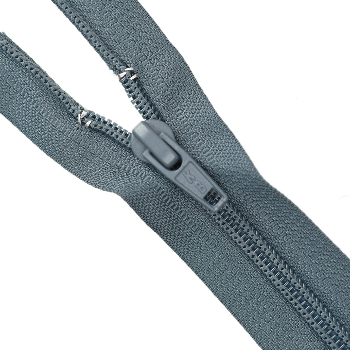 NYLON OPEN-END ZIP NO.5 COL DARK GREY