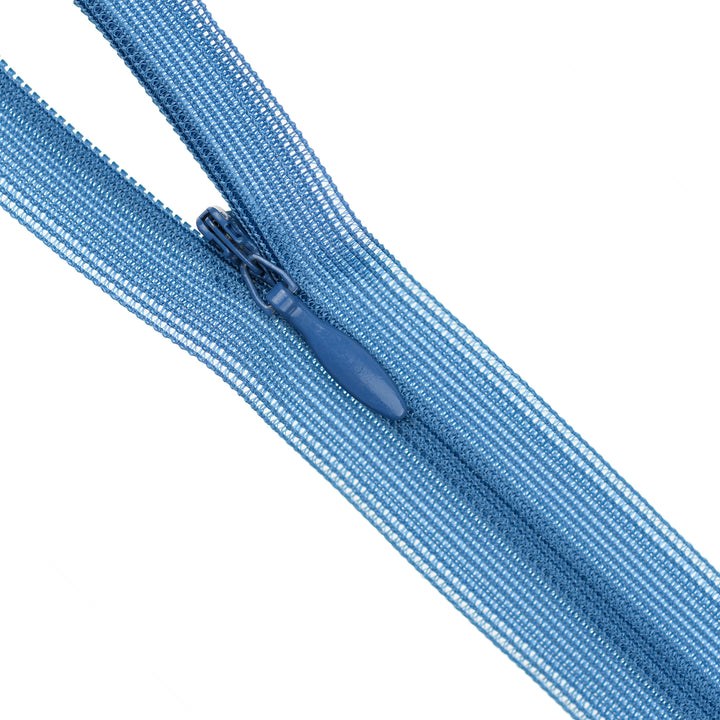 YKK INVISIBLE MESH ZIP COL 557 TRUE BLUE