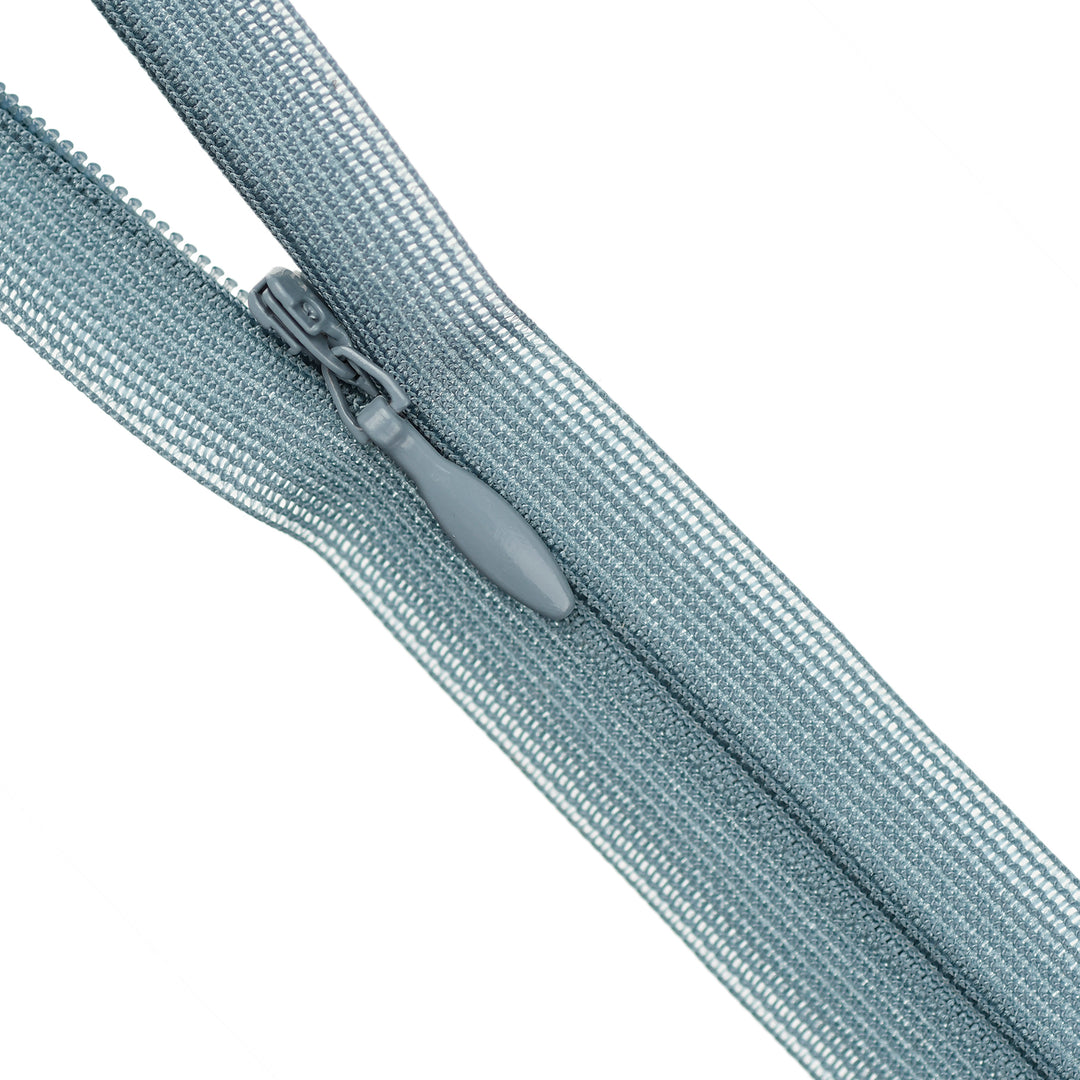 YKK INVISIBLE MESH ZIP COL 575 STORM BLUE