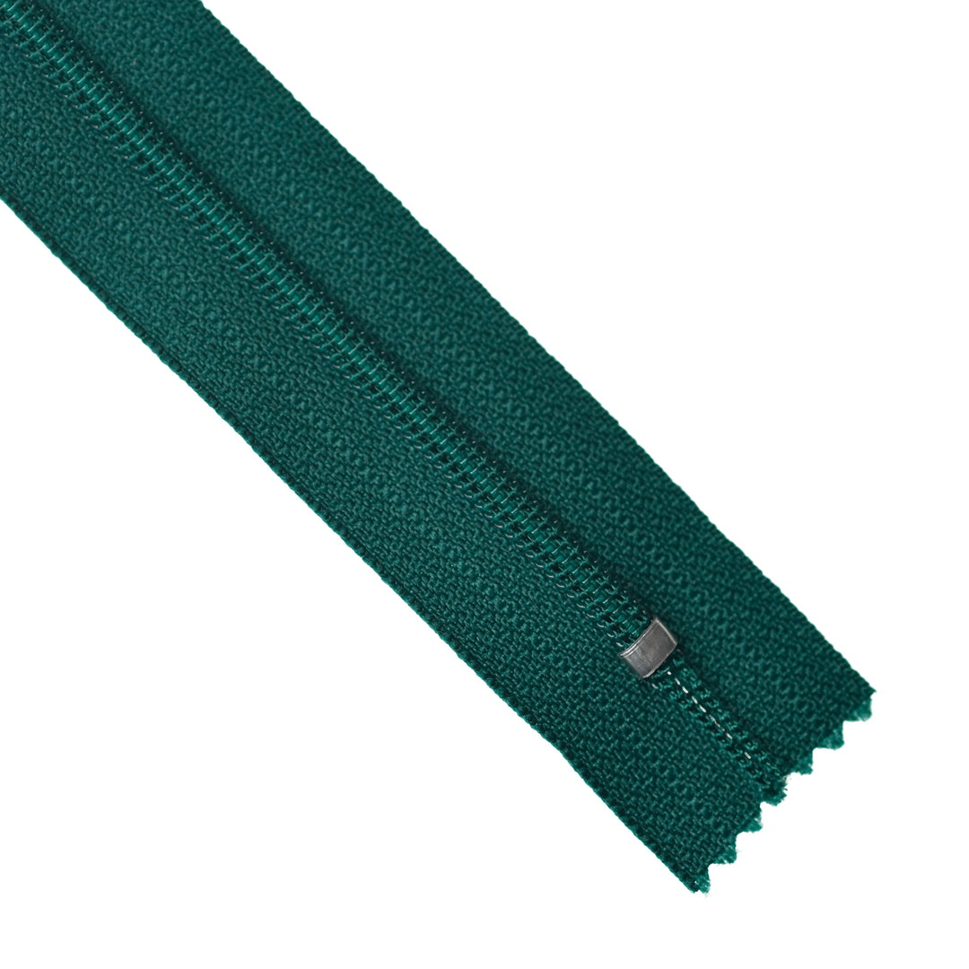 YKK NYLON CLOSED-END ZIP NO.3 COL 869 DARK GREEN