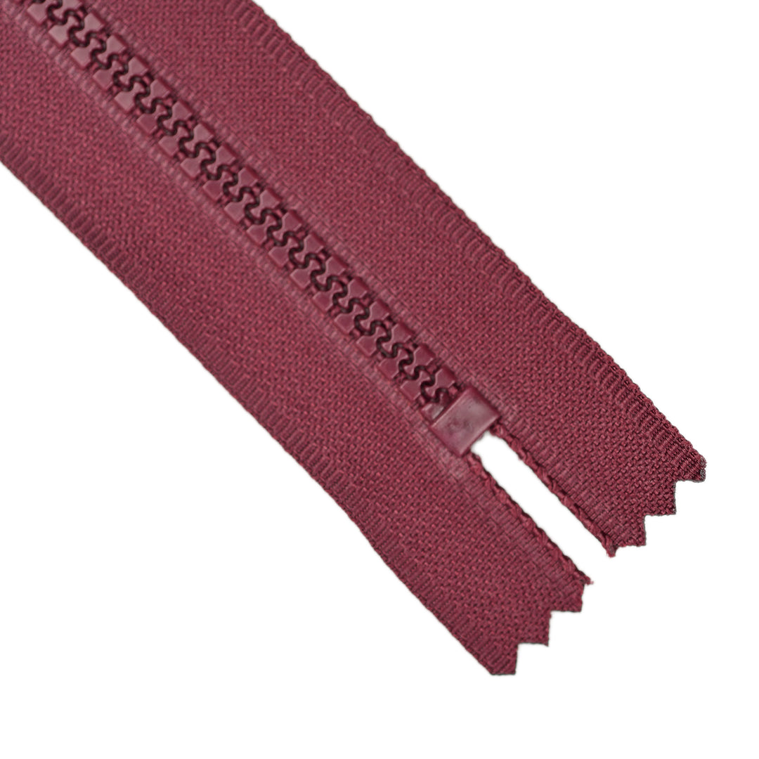 CHUNKY CLOSED-END ZIP NO.5 COL BURGUNDY