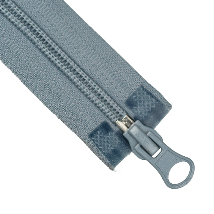 NYLON NO.5 OPEN-END TWO-WAY ZIP COL GREY