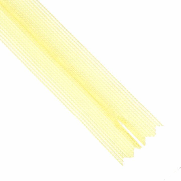 YKK INVISIBLE MESH ZIP COL 054 BUTTER YELLOW