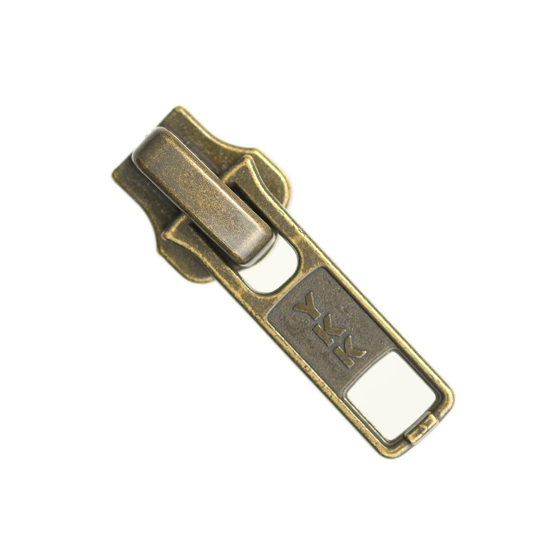 STANDARD SLIDER FOR YKK METAL ZIPS -  ANTIQUE GOLD