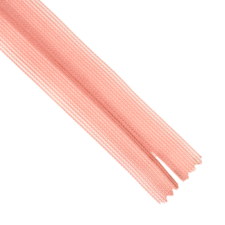 YKK INVISIBLE MESH ZIP COL 813 LIGHT CORAL