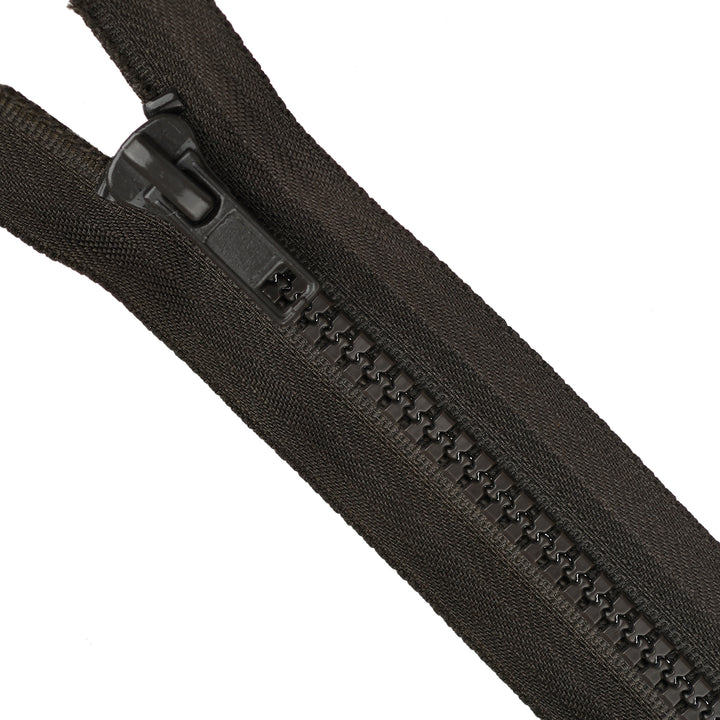 CHUNKY CLOSED-END ZIP NO.5 COL DARK BROWN