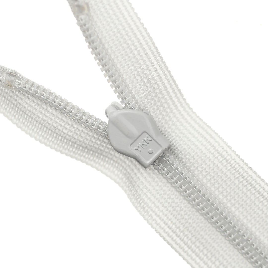 YKK INVISIBLE MESH ZIP COL 316 SILVER GREY
