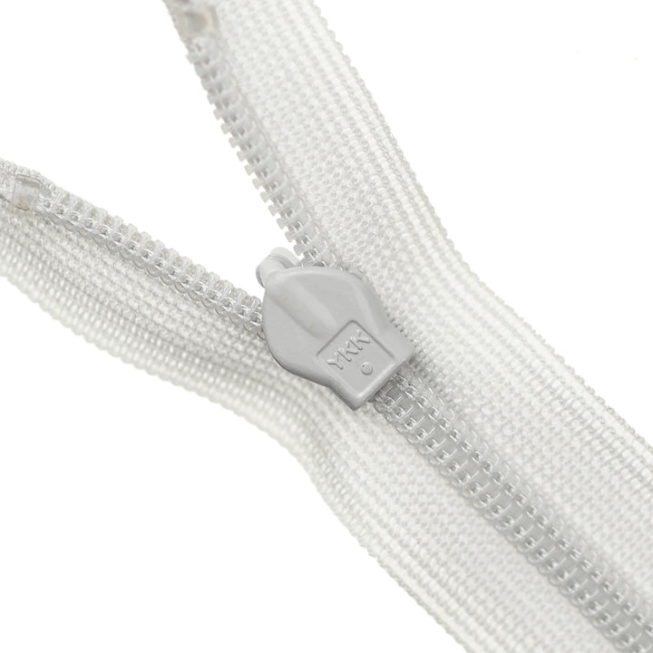 YKK INVISIBLE MESH ZIP COL 316 SILVER GREY