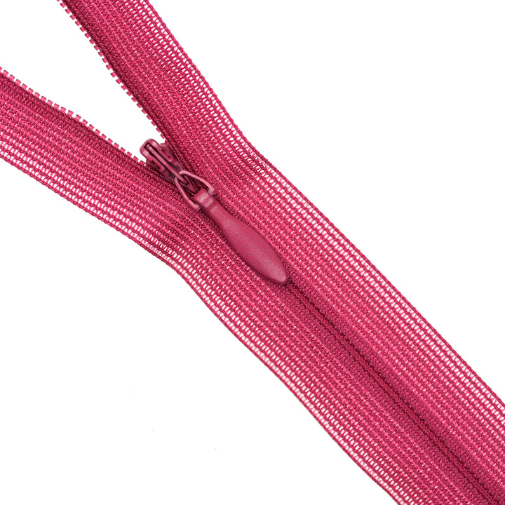 YKK INVISIBLE MESH ZIP COL 853 MAGENTA