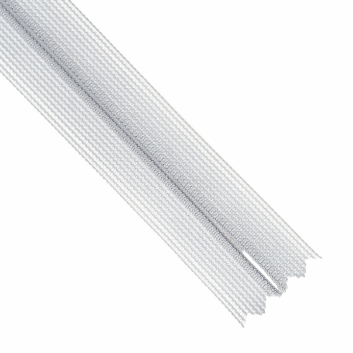 YKK INVISIBLE MESH ZIP COL 361 LIGHT SMOKE GREY