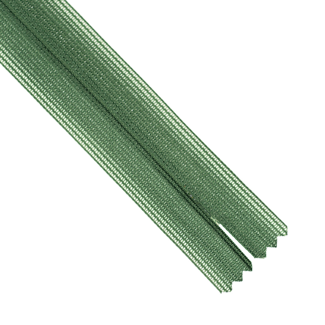 YKK INVISIBLE MESH ZIP COL 879 SPRUCE GREEN