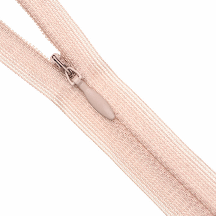 YKK INVISIBLE MESH ZIP COL 344 DUSKY ROSE