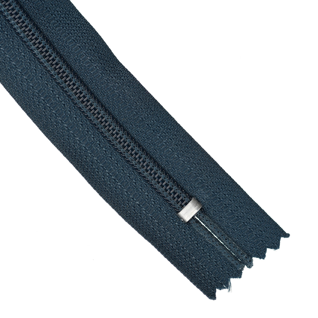 NYLON CLOSED-END NO.5 ZIP COL DENIM BLUE
