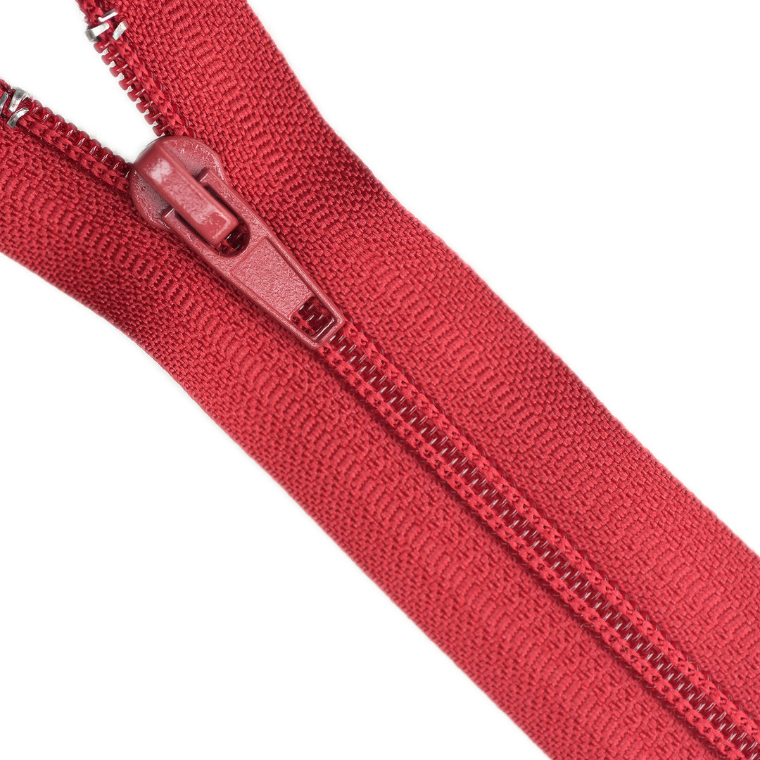 NYLON CLOSED-END NO.5 ZIP COL RUBY