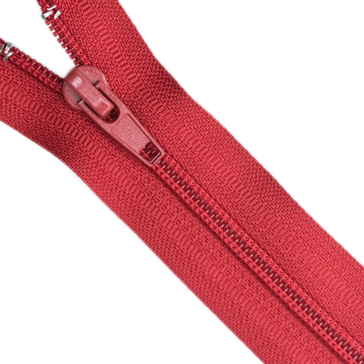 NYLON CLOSED-END NO.5 ZIP COL RUBY