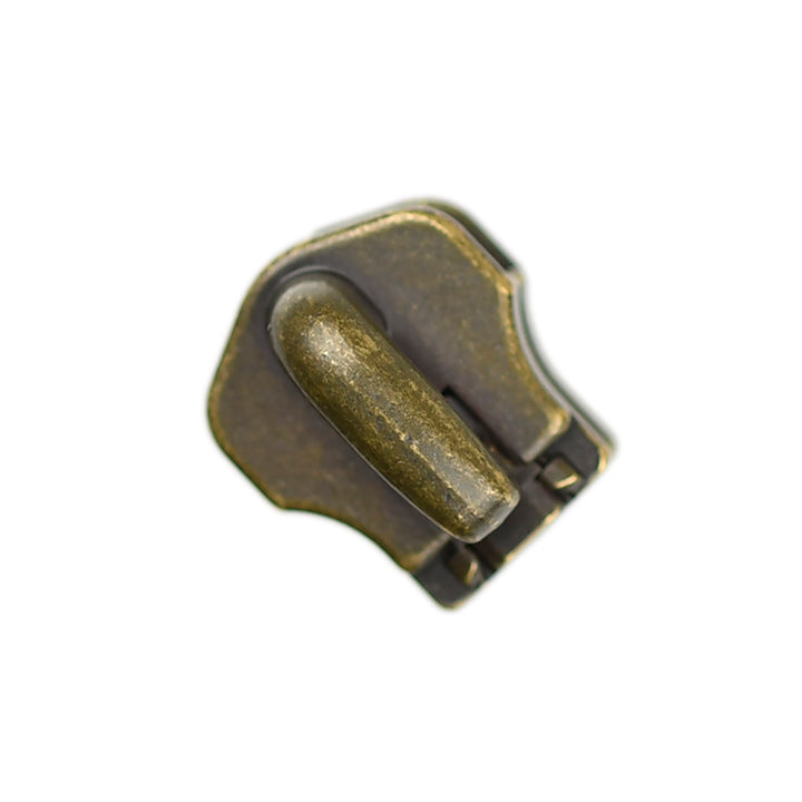 NON-LOCK CROWN SLIDER FOR YKK METAL ZIPS - ANTIQUE GOLD