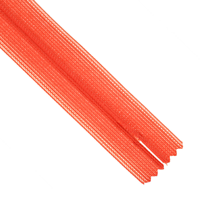 YKK INVISIBLE MESH ZIP COL 819 CHILLI RED