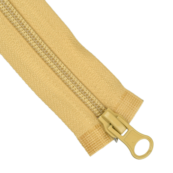 NYLON NO.5 OPEN-END TWO-WAY ZIP COL SAND