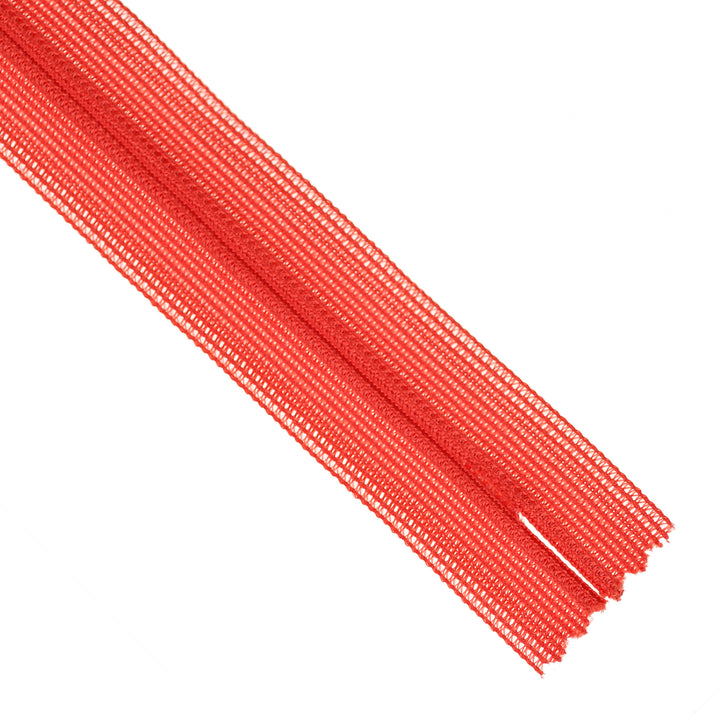 YKK INVISIBLE MESH ZIP COL 820 VIVID RED