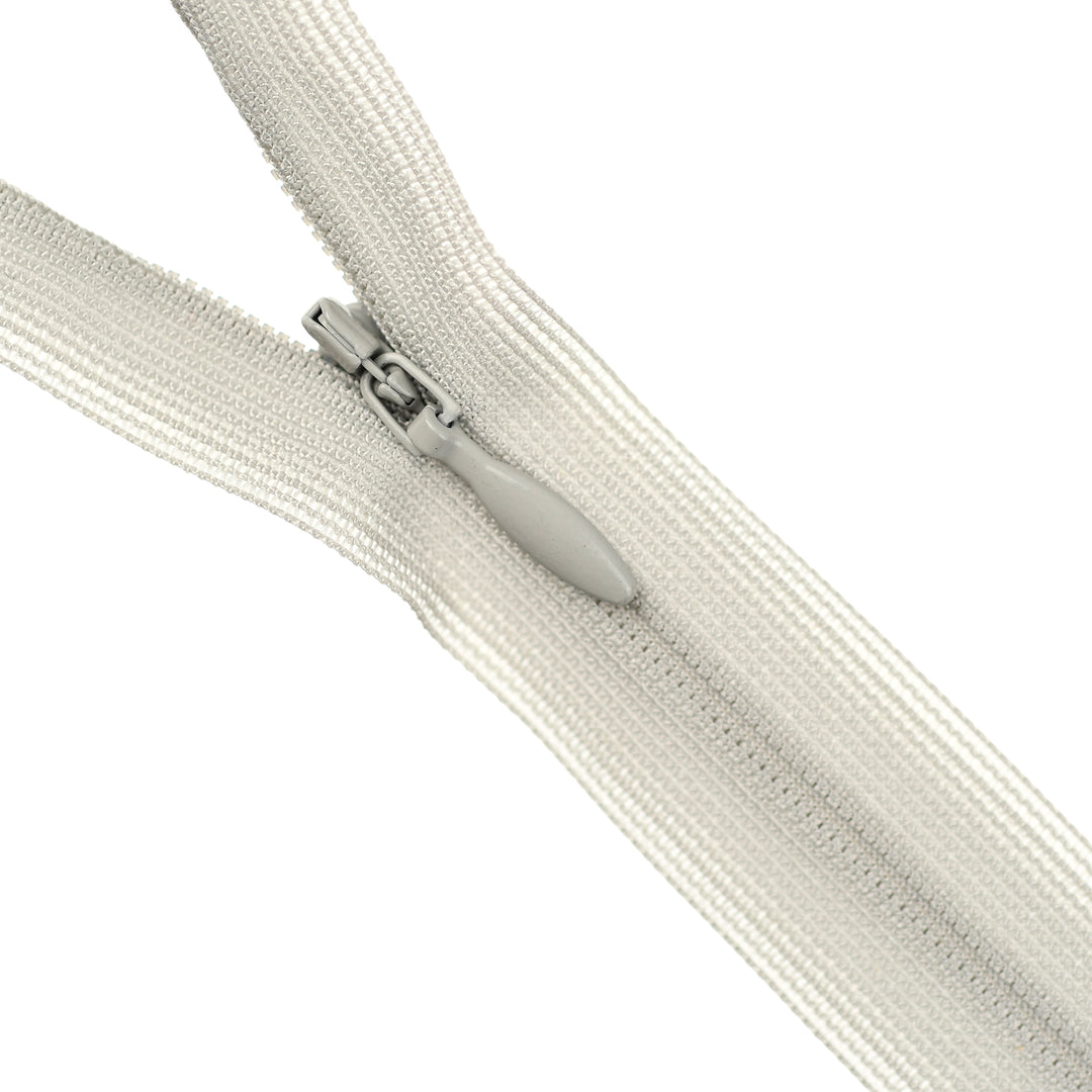 YKK INVISIBLE MESH ZIP COL 576 WARM GREY