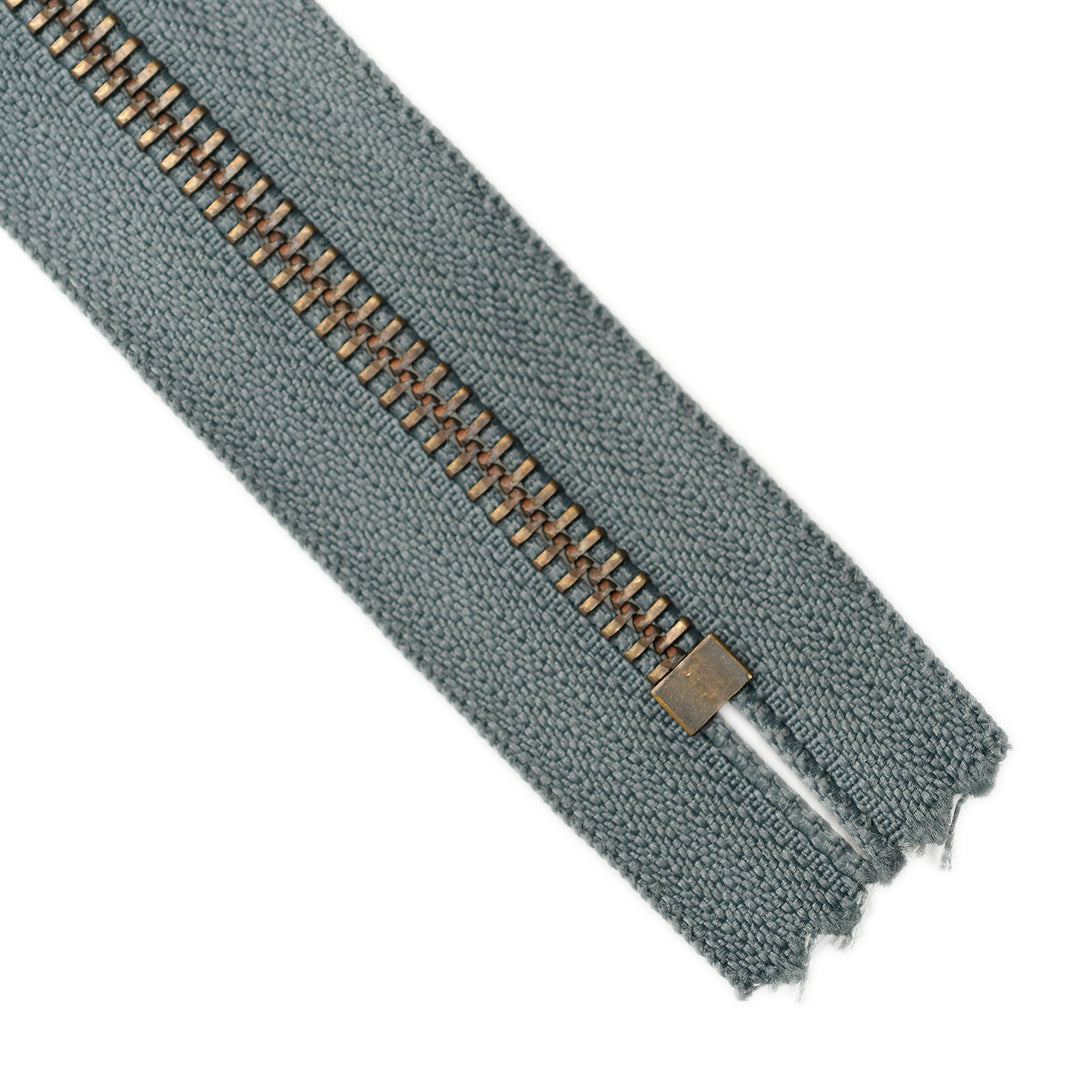 YKK METAL CLOSED-END ZIP NO.5 ANTIQUE GOLD COL 914