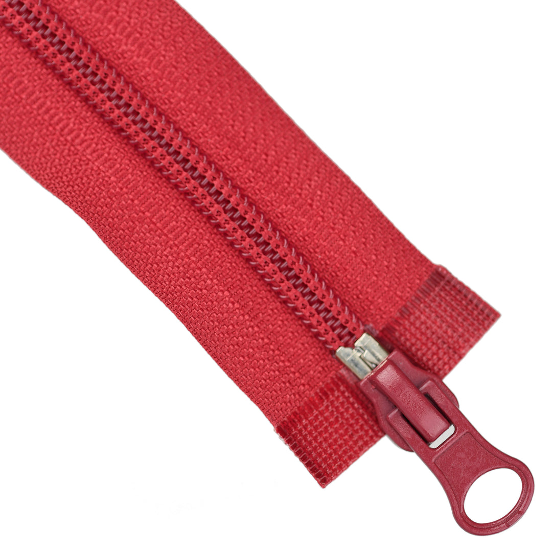 NYLON NO.5 OPEN-END TWO-WAY ZIP COL RUBY