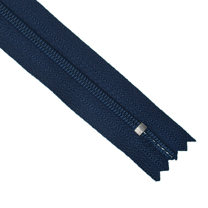 YKK NYLON CLOSED-END ZIP NO.3 COL 919 DEEP BLUE