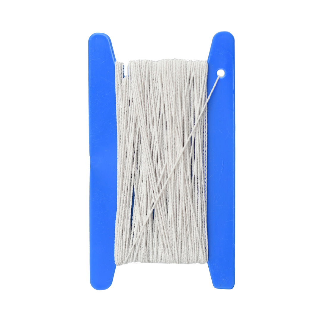 EXTRA FINE SHIRRING ELASTIC 20M SPOOL WHITE