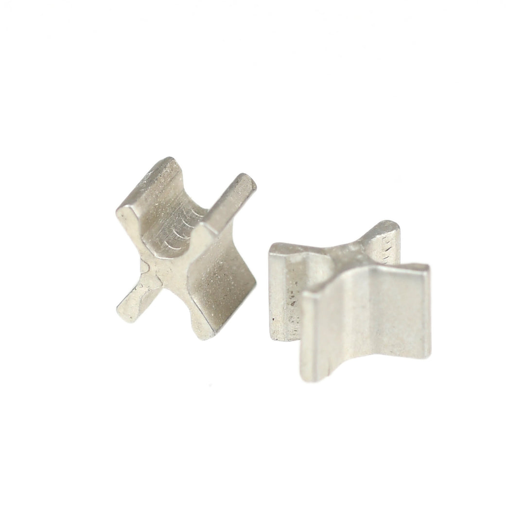 X-TYPE BOTTOM-STOP FOR METAL AND JEAN ZIPS - NICKEL